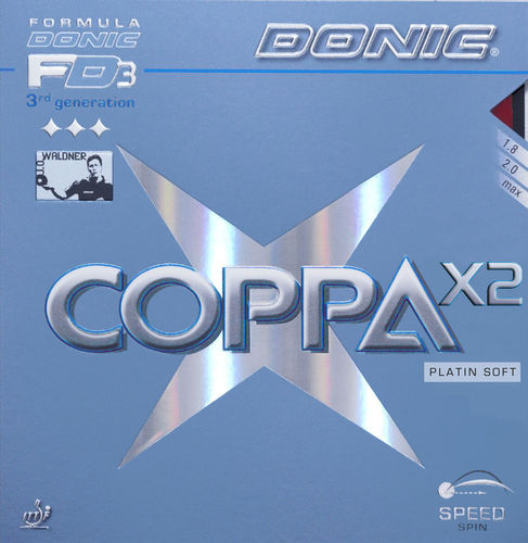 Donic Coppa X2 PLATIN SOFT - T104/E108/K87