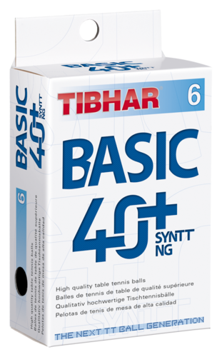 Tibhar Ball Basic 40+ SYNTT NG 6er - weiss